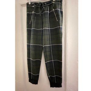 Zara Green Plaid Plants, Small
